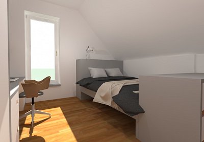 studentský pokoj
